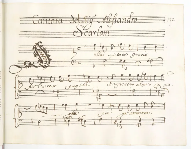 First page of Della spietata Irene