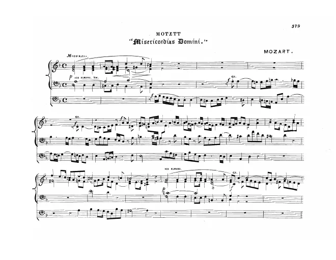 First page of Misericordias Domini
