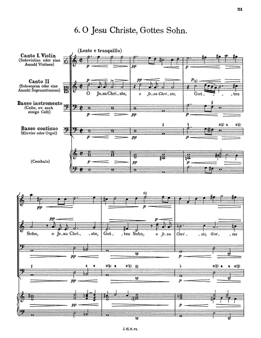First page of O Jesu Christe, Gottes Sohn