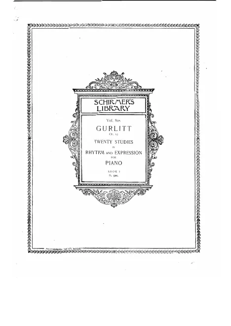 First page of 20 Studies in Rhythm and Expression