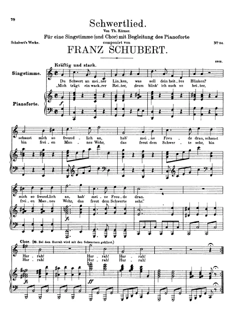 First page of Schwertlied