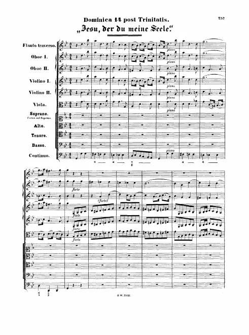 First page of Jesu, der du meine Seele