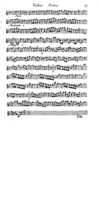 First page of Trio Sonata in D minor