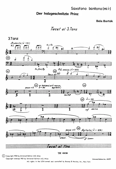 Baritone Saxophone (E)*