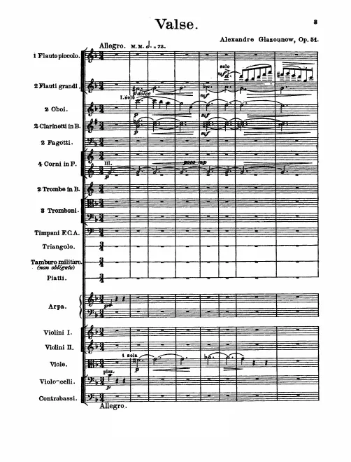 First page of Concert Waltz No.2
