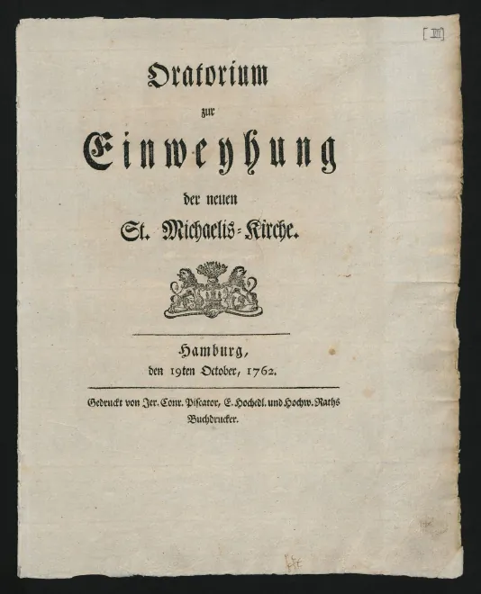 First page of Komm wieder Herr zu der Menge