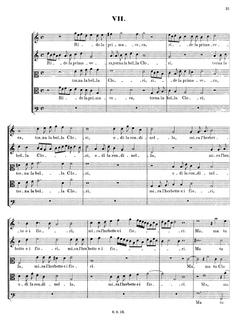 First page of Ride la primavera, SWV 7