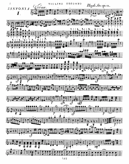 First page of Six Sinfonies à divers instrumens du répertoire de la Loge Olympique