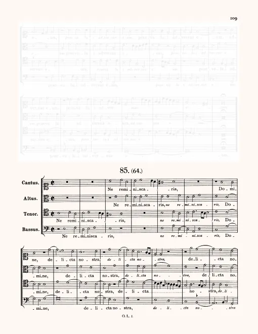 First page of Ne reminiscaris Domine