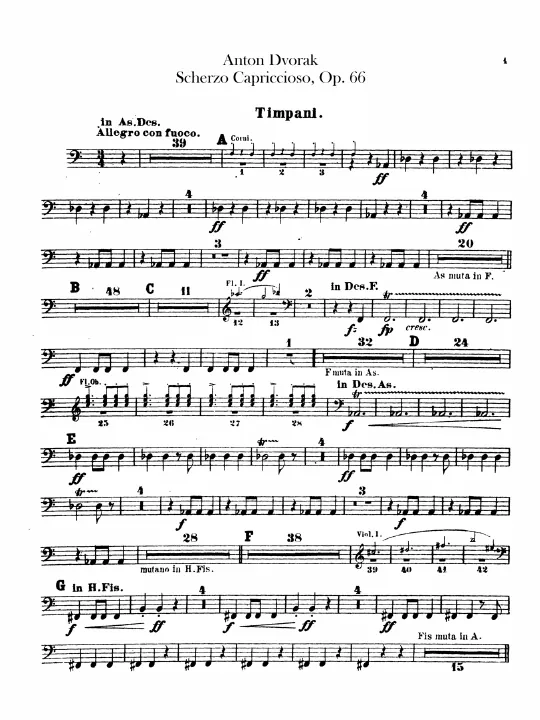 First page of Scherzo capriccioso