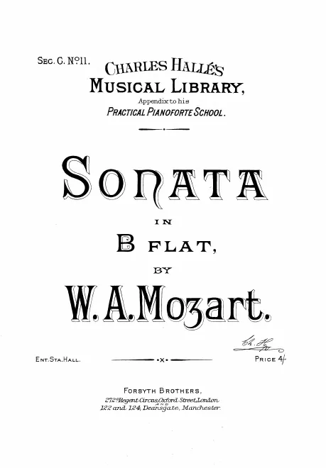 First page of Violin Sonata