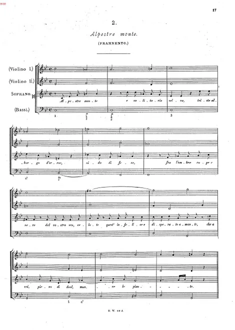 First page of Alpestre monte