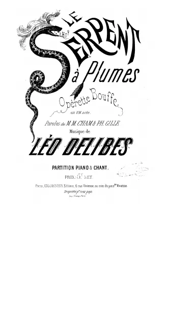First page of Le serpent à plumes