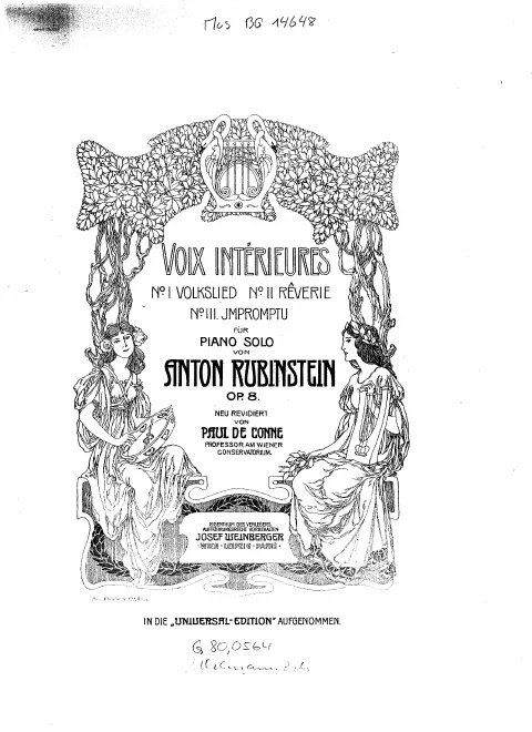 First page of Voix intérieures