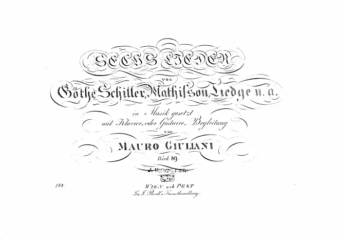 First page of 6 Lieder