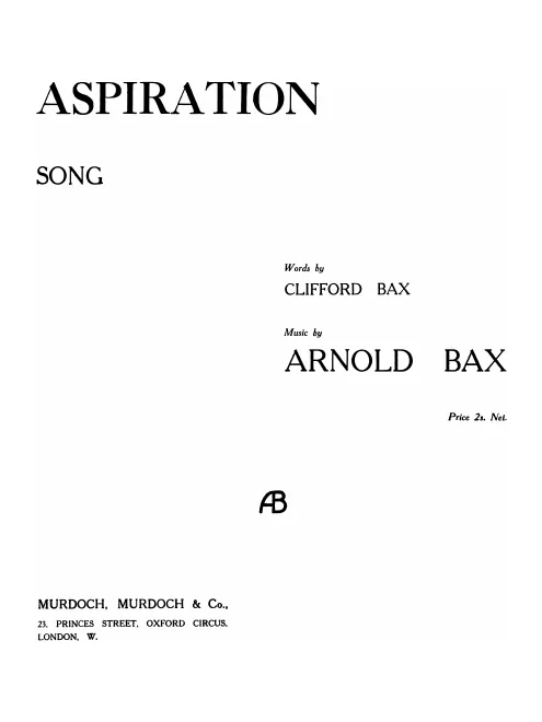 First page of Aspiration