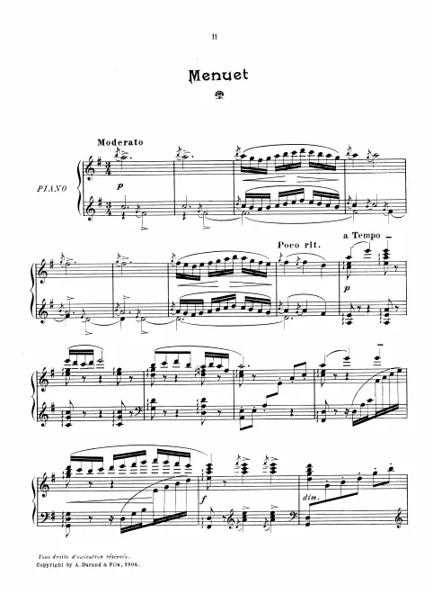 First page of Petite Suite