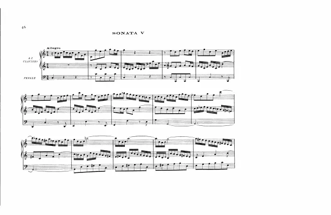 First page of Organ Sonata No.5