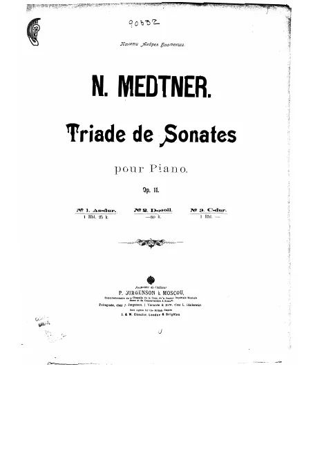 First page of Sonaten-Triade