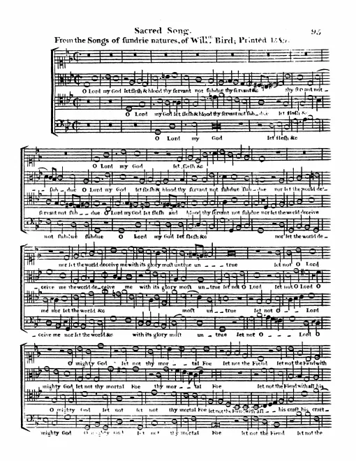 First page of O Lord My God