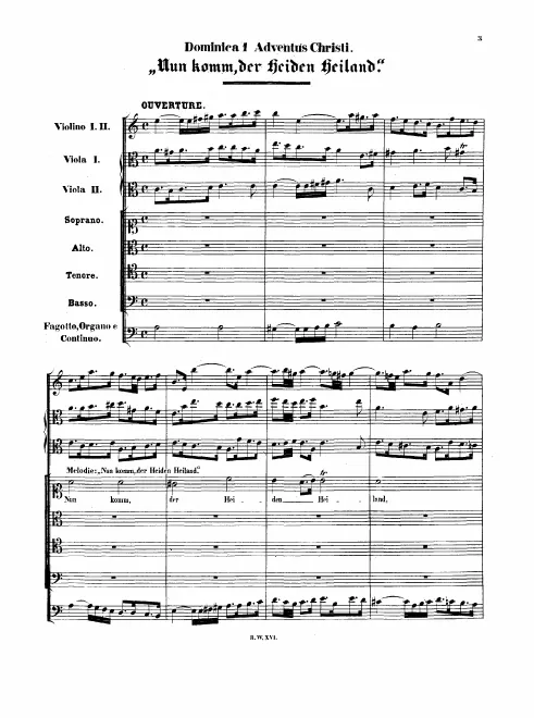 First page of Nun komm, der Heiden Heiland [I]
