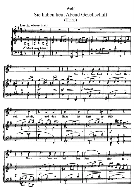 First page of Liederstrauß