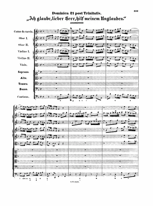 First page of Ich glaube, lieber Herr