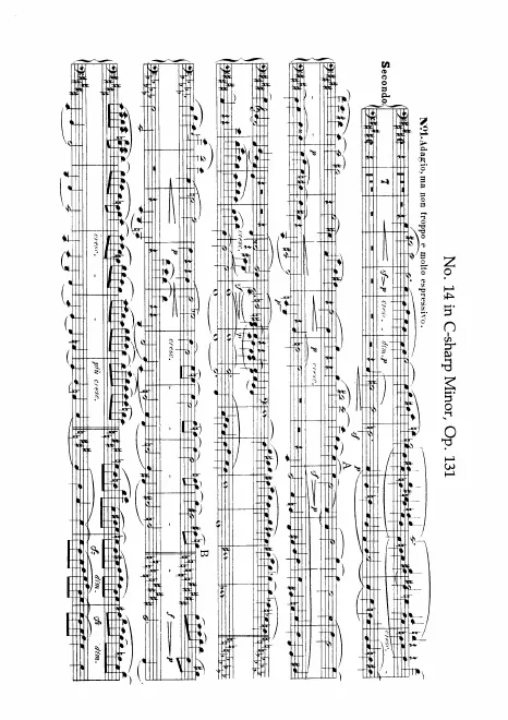 First page of String Quartet No.14