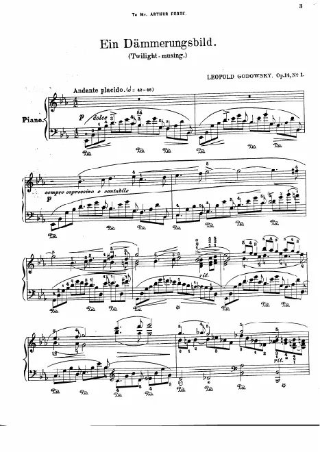 First page of 4 Pieces, Op.14