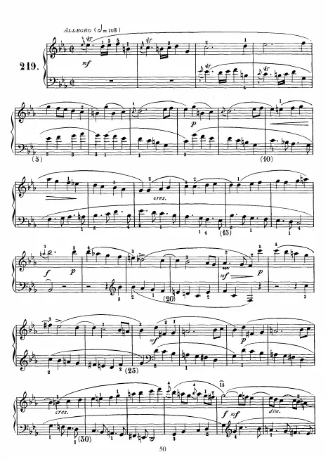 First page of Keyboard Sonata in C minor