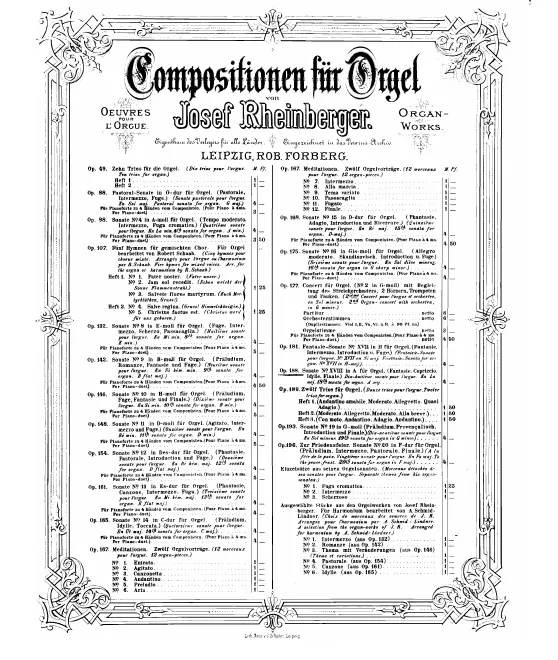 First page of Organ Sonata No.18