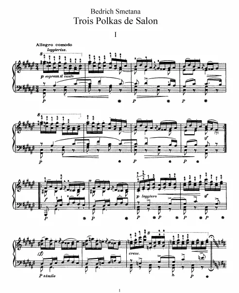 First page of 3 Polkas de Salon
