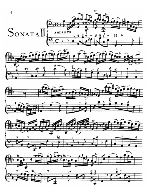 First page of Cello Sonata in D minor