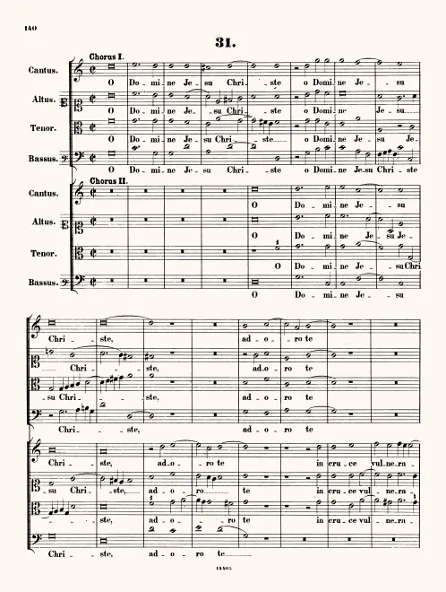 First page of O Domine Iesu Christe