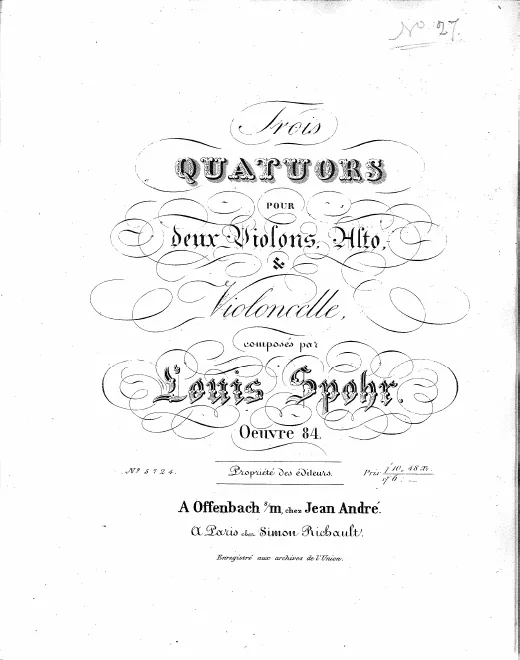 First page of String Quartet No.28