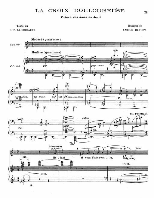 First page of La croix douloureuse