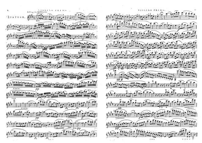 First page of String Quartet No.11