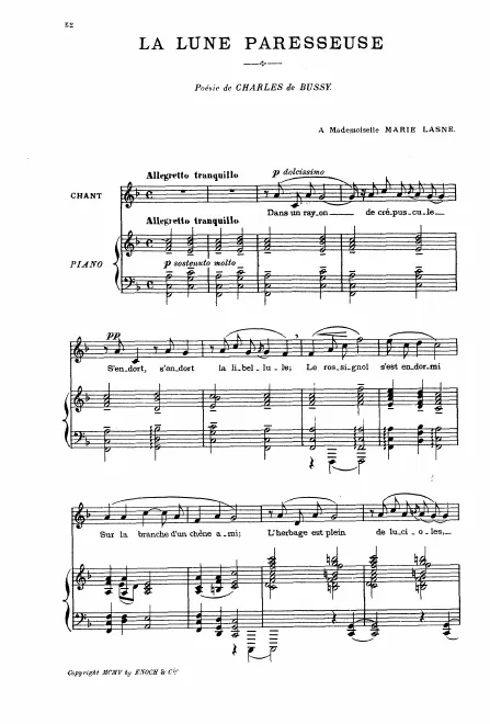 First page of La lune paresseuse