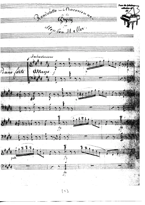 First page of Rondoletto sur la Cracovienne