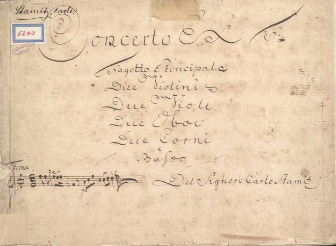 First page of Bassoon Concerto