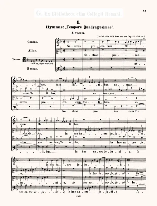 First page of Audi benigne Conditor