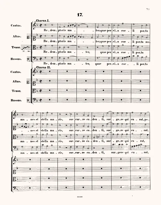 First page of Alma Redemptoris Mater