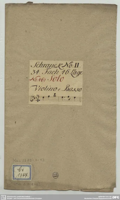 First page of Violin Sonata in B-flat major