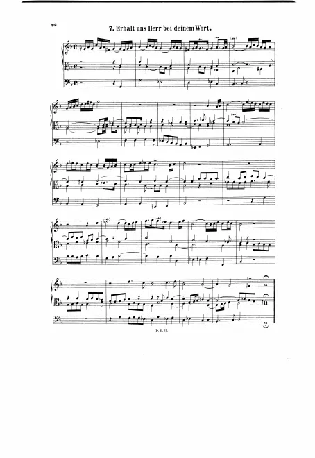 First page of Erhalt uns, Herr, bei deinem Wort