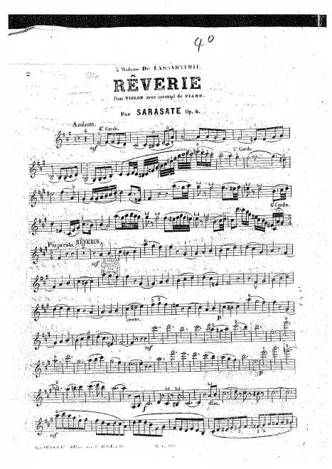 First page of Réverie Op.4