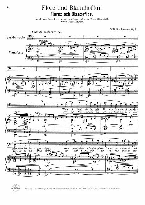 First page of Florez och Blanzeflor