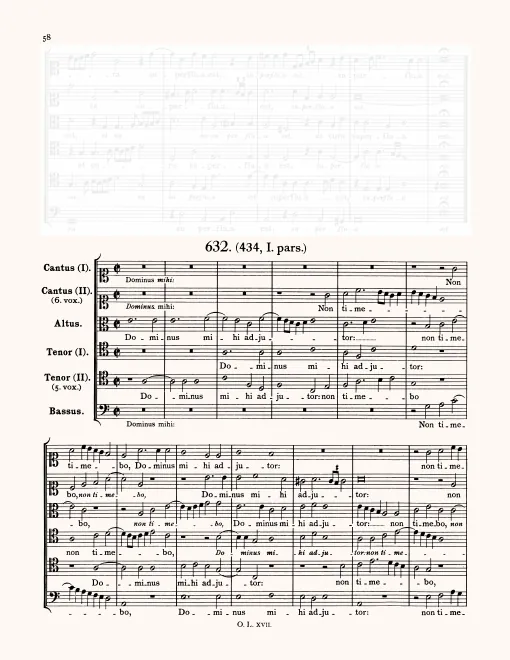 First page of Dominus mihi adiutor