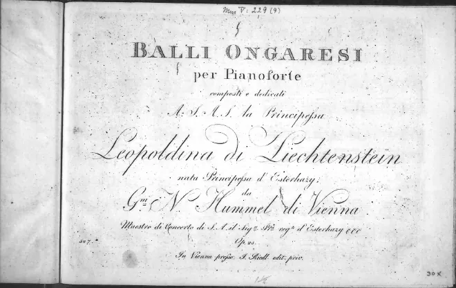 First page of Ungarische Tänze