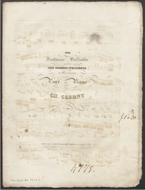 First page of 3 Fantasies Brillantes on Themes of Mercadante