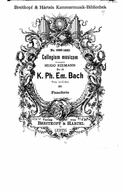 First page of Trio Sonata in G major